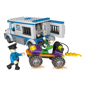 COGO 261 pièces, <span class=keywords><strong>voiture</strong></span> de <span class=keywords><strong>police</strong></span>, blocs de construction éducatifs pour enfants, jouets pour enfants - Product Image 2