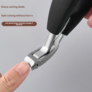 New Professional Stainless Steel Nail Nipper Large Curved <b>Edges</b> Secondary Cutting <b>Edge</b> Wide Jaw Opening Anti-Splash Design Nail - Product Image 4
