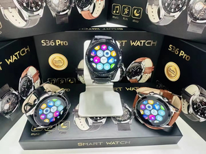 เพลิดเพลินกับชุดนาฬิกาอัจฉริยะ relojes ราคาถูกสุด S36 Pro BT อัตราการเต้นของหัวใจกันน้ำได้นาฬิกาอัจฉริยะแฟชั่นแนวสปอร์ตเลือด - Product Image 3
