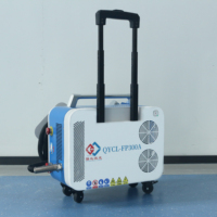 Machine de nettoyage au laser à fibre pulsée 200W pour métal, bois, verre - Nettoyeur haute vitesse refroidi par air