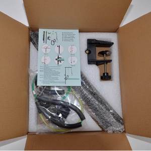 Bras de toilettage pour animaux de compagnie avec hauteur réglable et cadre pliable en fer noir, support de toilettage pour chiens - Product Image 5