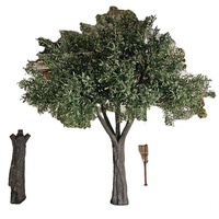 Arbre d'olivier artificiel de grande taille, sur mesure, aspect naturel, installation facile, pot décoratif, soie verte, pour remise de diplôme, Noël