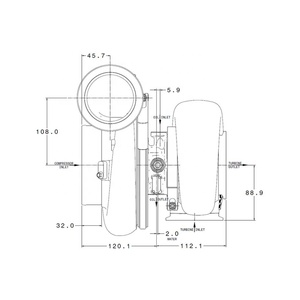 Série G G42-1450 G42 1450 Turbocompresseur <span class=keywords><strong>1200</strong></span> G42-<span class=keywords><strong>1200</strong></span> compact roulement à billes BB SS boîtier de Turbine 879779 T4 V bande - Product Image 1