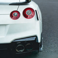 VEILSIDE Nouveaux éclairs latéraux de pare-chocs arrière en fibre de carbone à remplacement direct pour Nissan GT-R R35 2017-2025, 2 pièces, diffuseur arrière