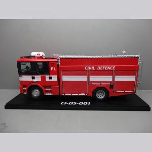 Caminhão de Bombeiros de Resina 3D 1/32 Mini Metal <span class=keywords><strong>RC</strong></span> para Colecionadores - Product Image 3