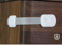 Pack de Sangles Adhésives Multi-usages, Verrous, Loquets de Sécurité pour Tiroirs, Réfrigérateur, Lave-Vaisselle, Siège de Toilette