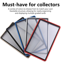 Étui de protection en aluminium magnétique de qualité supérieure, résistant aux UV, couleur unie, pour cartes gradées standard PSA/CGC/BGS/CSG