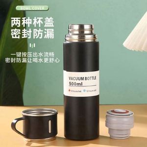Custom Logo Eco-Friendly High-Grade Stainless Steel Thermos Cup Three Cover Gift Box Carafe Mug Warmer Perfect Personalized - Product Image 4