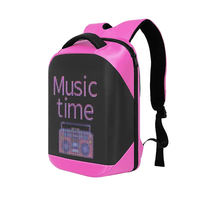 Pantalla LED Venta al por mayor Smart App Mochila Led Billboard Display Publicidad móvil Cartelera impermeable LED Bolsa Mochila