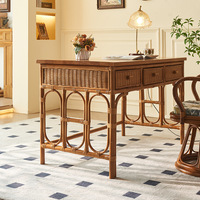 Meubles de salon de luxe Foshan, meubles d'hôtel modernes, ensembles de tables et de chaises en rotin tissé pour le travail, meubles de bureau commerciaux