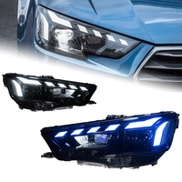 Adapté aux modèles Audi A4 2017-2020, modification des phares pour le modèle RS, lentilles LED, feux de jour et feux d'essuie-glace
