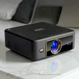 Proyectores de Video Android Google 4K 1080p, Cine en Casa, Proyector de TV Inteligente, Proyector de Karaoke, Simulador de Golf, 3+32Gb AUN U002 - Product Image 1