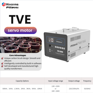Servomotor Monofásico Regulador <span class=keywords><strong>de</strong></span> Voltaje Automático Estabilizador 1000VA Alta Precisión Buena Calidad Pitbull Hinorms <span class=keywords><strong>TVE</strong></span> Avr - Product Image 2