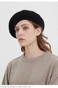 Chapeau béret de Style français hiver femmes bonnet en tricot de laine pour soirée/<span class=keywords><strong>voyage</strong></span>/vie quotidienne - Product Image 5