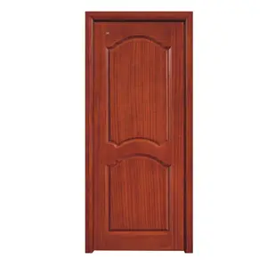 Madeira de mogno luxuosa, design único, quarto, porta de madeira para interior