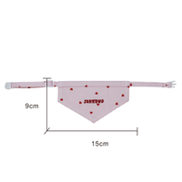 Nouveau design : Bandana rafraîchissant en coton pour chien, motif cœurs, pour été/hiver, recyclable, respirant, à effet de refroidissement physique