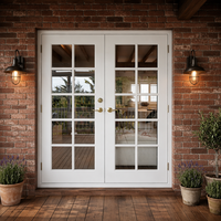 Porte patio pliante moderne sur mesure à cadre fin en aluminium avec verre résistant aux impacts d'ouragan pour fournisseur résidentiel côtier