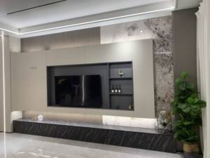 Panel de pared texturizado ecológico moderno, iluminación integrada, fácil instalación, resistente al agua y a la humedad para el hogar y la sala de estar - Product Image 5