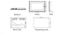 Tablette biométrique personnalisée à empreintes digitales robuste Android PC à écran industriel de 10.1 pouces PC à écran tactile industriel