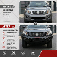 HM Navara NP300 pare-chocs avant en acier pour Nissan Navara NP300 2015-2020 pare-chocs en acier barre pare-chocs de voiture système de carrosserie automobile