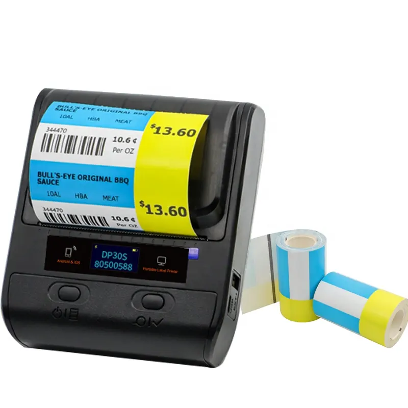Detonger DP30 OEM 80mm süpermarket raf fiyat etiketi makinesi taşınabilir etiket Cardstock fiyat etiket yazıcı