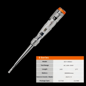 Testeur électrique induit stylo tournevis AC 100-250V sonde de lumière détecteur de tension crayon de Test - Product Image 5