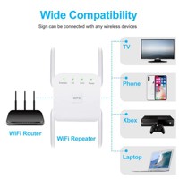 Repetidor WiFi inalámbrico de 2,4 Ghz, 5Ghz, 1200Mbps, enrutador de largo alcance, amplificador de señal y amplificador de red 5G