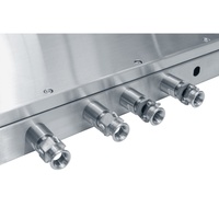 Boîtier de protection extérieur moderne en acier inoxydable IP66, découpe laser, pliage, couvercle d'instrument électronique en tôle