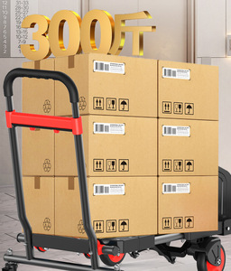 Handcart Multi-functional Outdoor Camping <b>Foldable</b> Four-Wheel Plastic Shopping Cart Tools Stackable Durable Portable Warehouse - Product Image 6