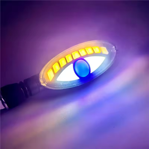 Lampe universelle de clignotant de moto de RVB LED avec les voyants de clignotant coulants séquentiels de conception de <span class=keywords><strong>grand</strong></span> oeil - Product Image 5