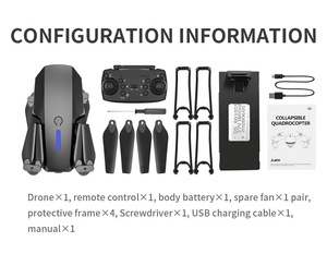 E88 động cơ không chổi than Dual-Camera Quadcopter tầm xa không người lái trên không để chụp ảnh trên không độ nét cao - Product Image 6
