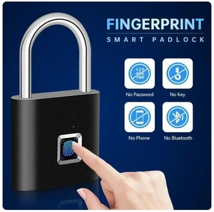 Cerradura Inteligente con Huella Dactilar, Sin Llave, Impermeable, Antirrobo, Candado con Huella Dactilar, Aleación de Zinc, Cerradura Electrónica Inteligente de Seguridad para Puerta - Product Image 2