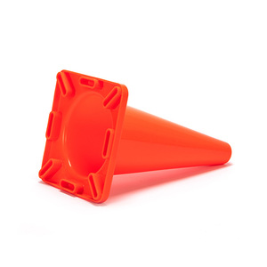 Cône de signalisation routière Acer 45 cm en PVC, orange-rouge, réfléchissant, haute résistance, durable, protection UV - Product Image 3