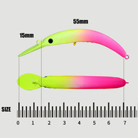 Leurre de pêche artificiel Minnow coulant 3g 55mm pour truite, perche, brochet, brochet noir, pêche au brochet