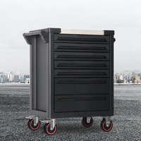Carrito de Herramientas Metálico de Alta Resistencia con 7 Cajones, Cerradura con Llave, Cajones de Cierre Suave, Capacidad de Carga de 200 kg, Diseño Moderno, OEM para Taller