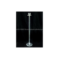 Candélabre de table en acrylique sans flamme, chandelier, porte-bougie cylindrique, centre de table pour Noël, mariage, décoration intérieure