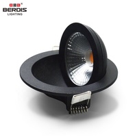 Nouveau couvercle d'isolation réglable tout rond étanche au feu IP65 directement en aluminium COB bord de fuite projecteur led dimmable