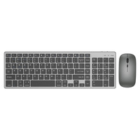 Mini clavier à commutateurs à ciseaux, double mode BT 2.4G, ensemble clavier et souris de bureau, touches multimédias, clavier sans fil rechargeable