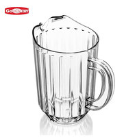 Pichet à bière en plastique réutilisable transparent ABS écologique 0,95 L/32 oz pour restaurant, bar, service de boissons, thé