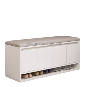 Banc à chaussures <span class=keywords><strong>d</strong></span>'<span class=keywords><strong>entrée</strong></span> FULLSUMMER <span class=keywords><strong>avec</strong></span> <span class=keywords><strong>rangement</strong></span> - Moderne et minimaliste, armoire à chaussures tout-en-un anti-poussière pour la maison, design compact - Product Image 2