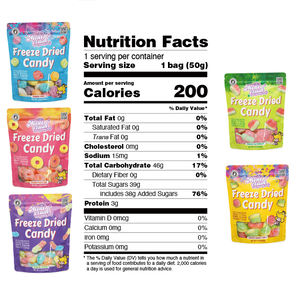 Dulces Crujientes, Caramelos Liofilizados, Gusanos Crujientes, Caramelos Halal Liofilizados con Sabor Ácido en Forma de Gusano - Product Image 6