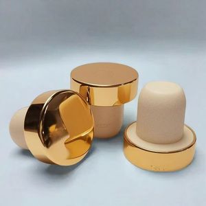 Bouchons de liège naturels pour bouteilles de vin, bouchons en liège en forme de T avec dessus en bois, approvisionnement en vrac - Product Image 1