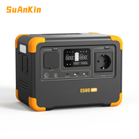Station d'alimentation portable E500LFP pour la maison, batterie LiFePO4 de 600 Wh, générateur solaire de 576 Wh pour les voyages
