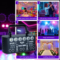 Stocks locaux 27 yeux lumière de scène Dj lumière Laser faisceau Rgb Ravelight télécommande son activé pour désherbage spectacle événements Club