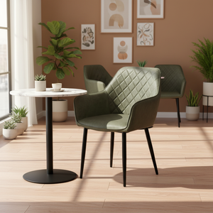 Sedie <span class=keywords><strong>da</strong></span> <span class=keywords><strong>Pranzo</strong></span> Minimaliste in Metallo e Pelle per Ristoranti e Hotel di Lusso Moderni - Product Image 3