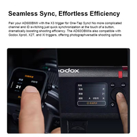 Flash Profesional Godox Ad600bm II de 600 Vatios con Batería de Litio Incluida, Nuevo Producto para Uso en Exteriores con Cámaras
