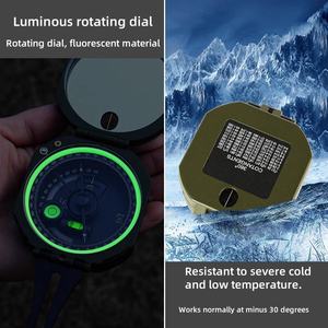 Brújula de tránsito prismática magnética portátil de alta calidad, brújula de orientación impermeable para geología, puntero de senderismo - Product Image 4