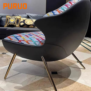 PURUO Luxury Villa Hotel Lounge Uso Sala de estar Muebles Living Set <span class=keywords><strong>Sofás</strong></span> Royal Luxury Cheap Cafe Sentado Home Bar Sofá francés - Product Image 5