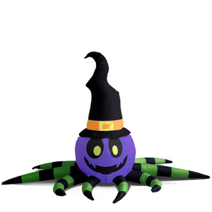 Décoration de jardin lumineuse transfrontalière pour <span class=keywords><strong>Halloween</strong></span> : Grim Reaper, tête de citrouille et sorcière gonflables de 2,4 mètres - Product Image 4
