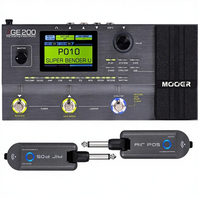 For GE200 Amp Modelling Multi Effects with Air P05 Guitar Wireless System Cordless Guitar Cable